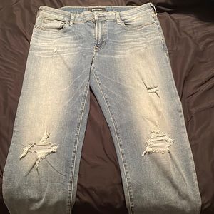 Great condition! Express hyper stretch jeans. Slim straight size 36x32